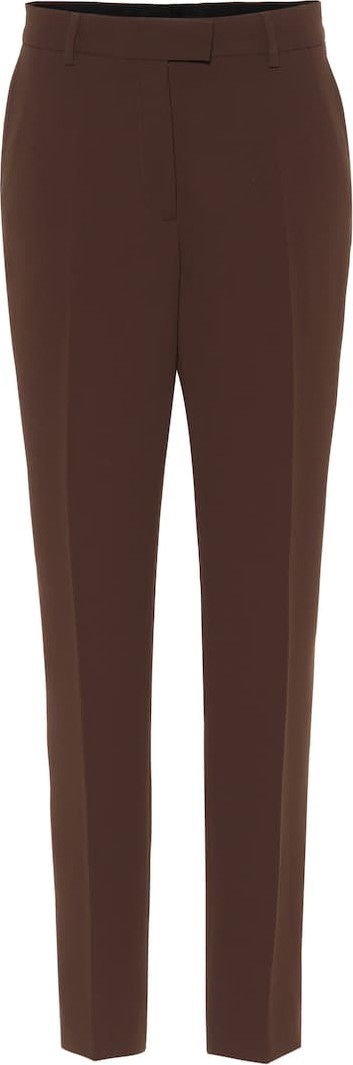 Dries Van Noten High-rise straight crêpe pants