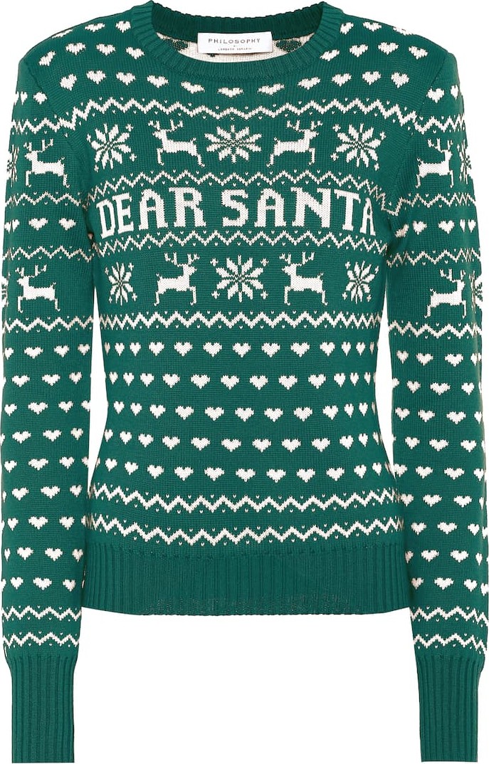 Philosophy Di Lorenzo Serafini Dear Santa virgin wool sweater