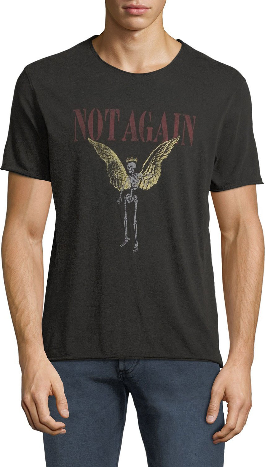 John Varvatos Men's Not Again Graphic T-Shirt
