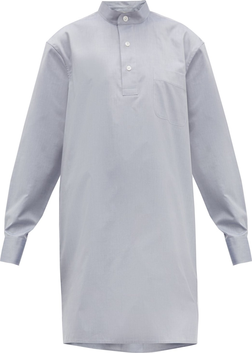 Connolly Longline cotton-chambray shirt