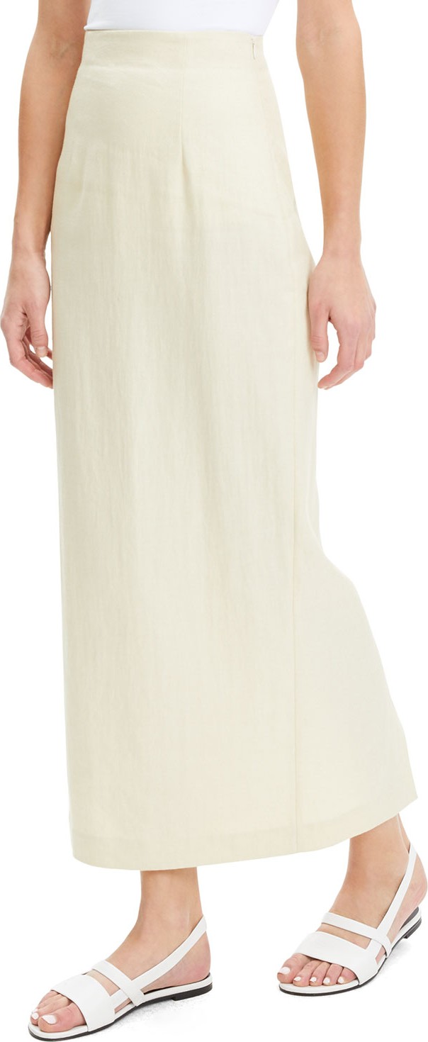 Theory Long Linen Pencil Skirt