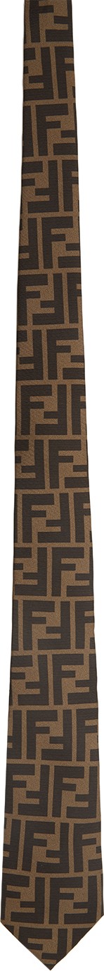 Fendi Brown 'Forever Fendi' Tie