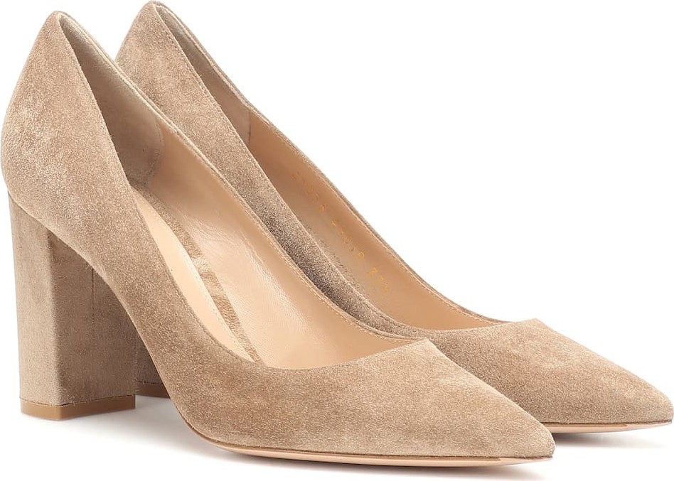 Gianvito Rossi Piper 85 suede pumps
