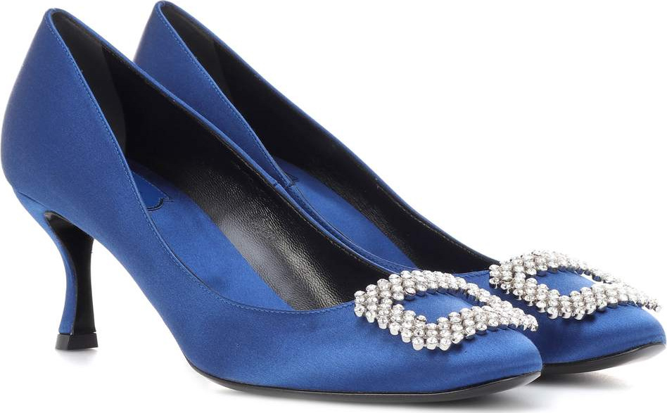 Roger Vivier Vertigo satin pumps