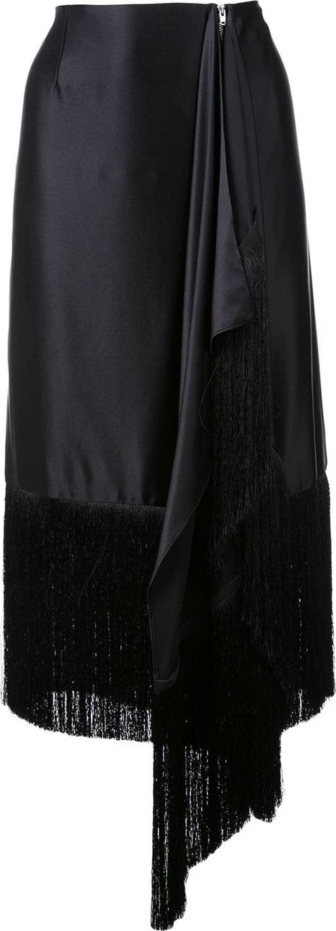 Marques'Almeida fringed asymmetric skirt