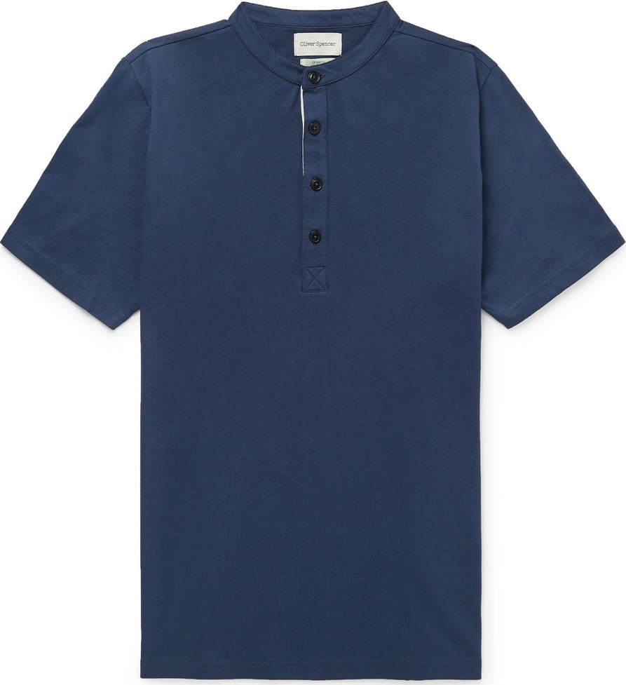 Oliver Spencer Organic Cotton-Jersey Henley T-Shirt