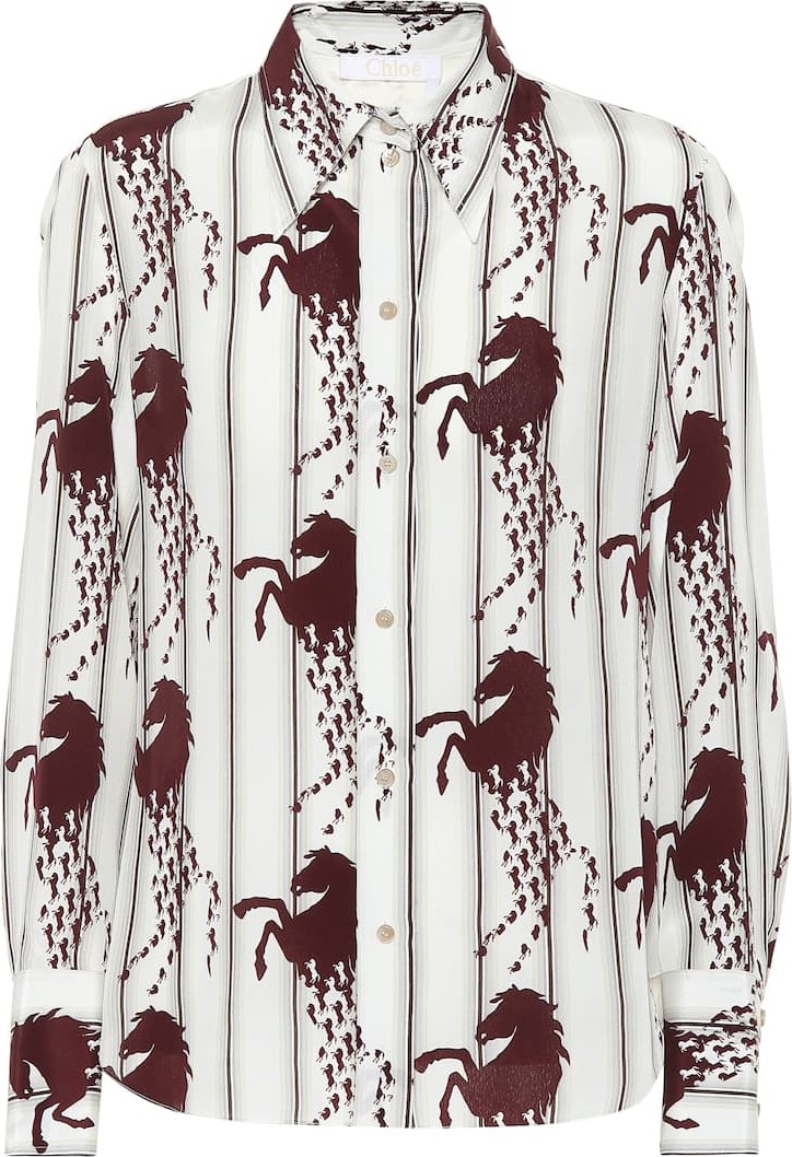 Chloe Printed silk shirt
