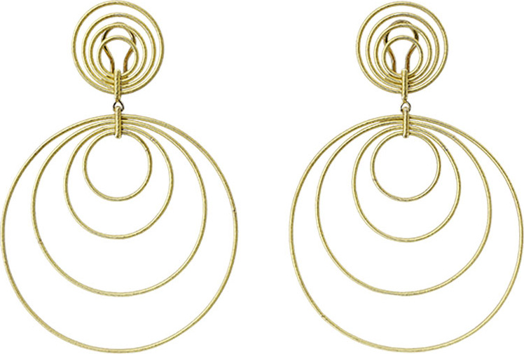 Buccellati 18k Gold Hawaii Double-Drop Earrings