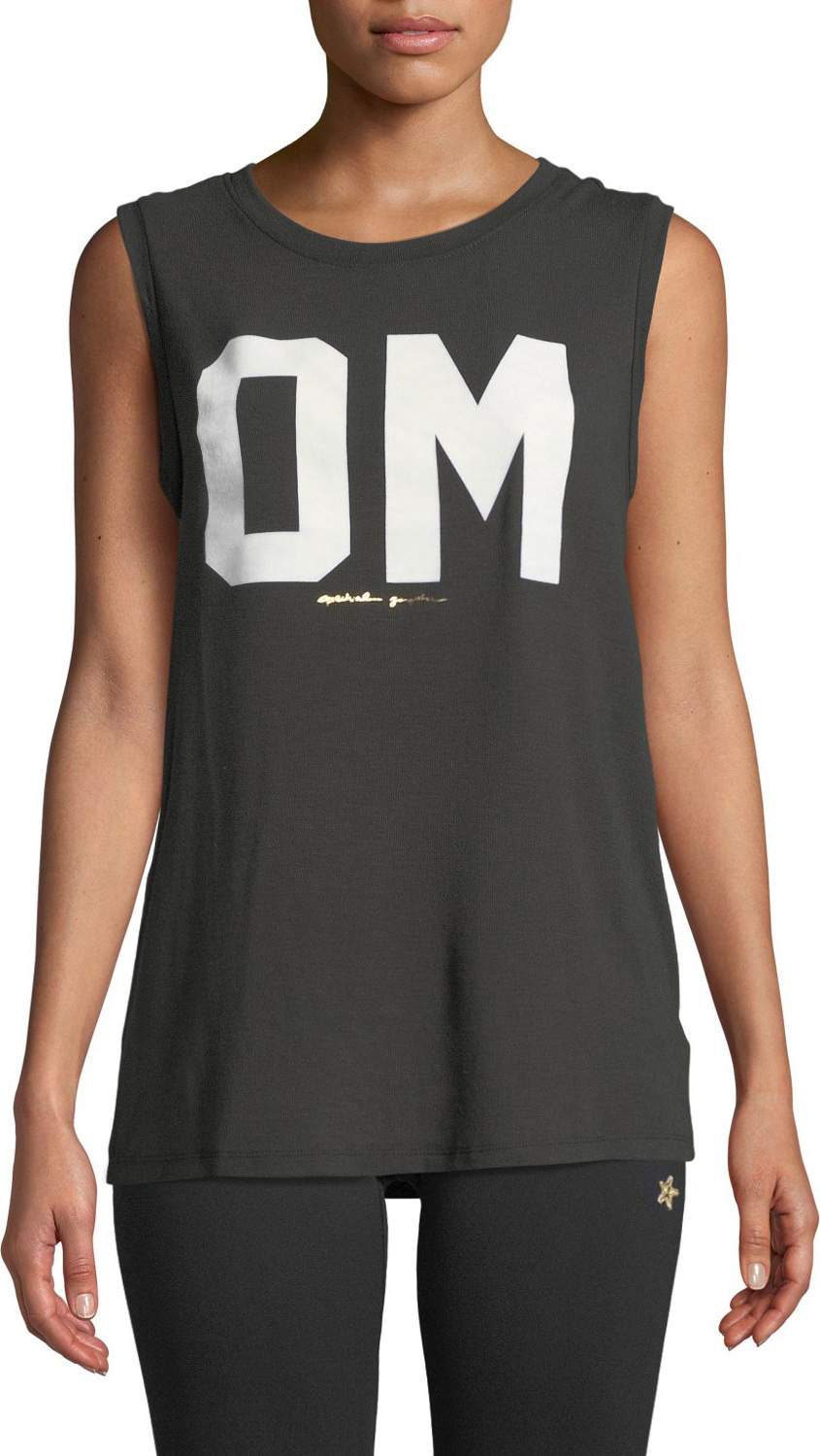 Spiritual Gangster Om Chakra Graphic Activewear Muscle Tank