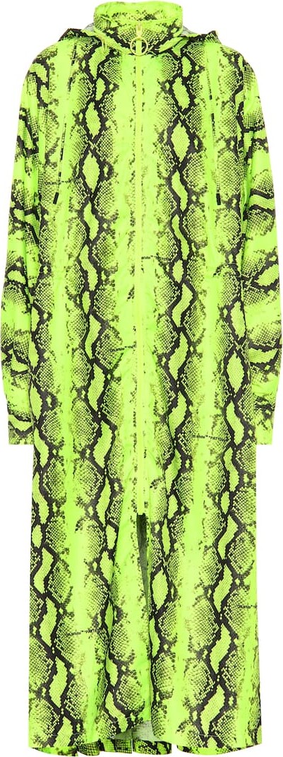 Off White Python printed coat