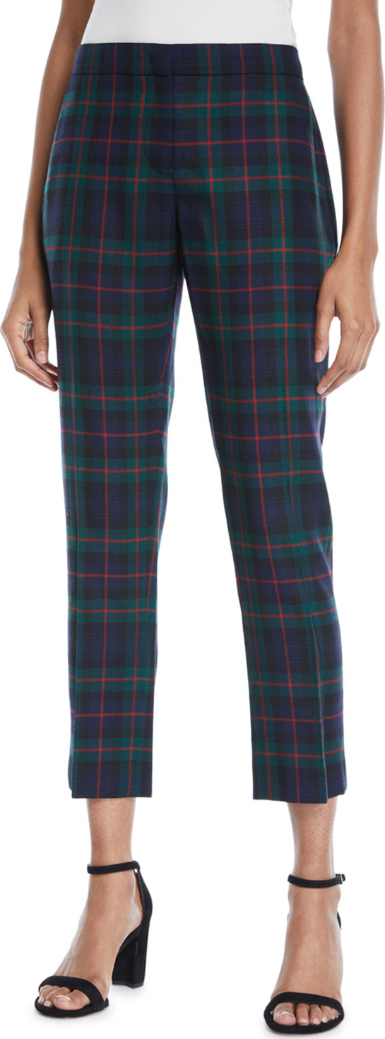 Burberry London England Glassbury Check Cropped Trousers