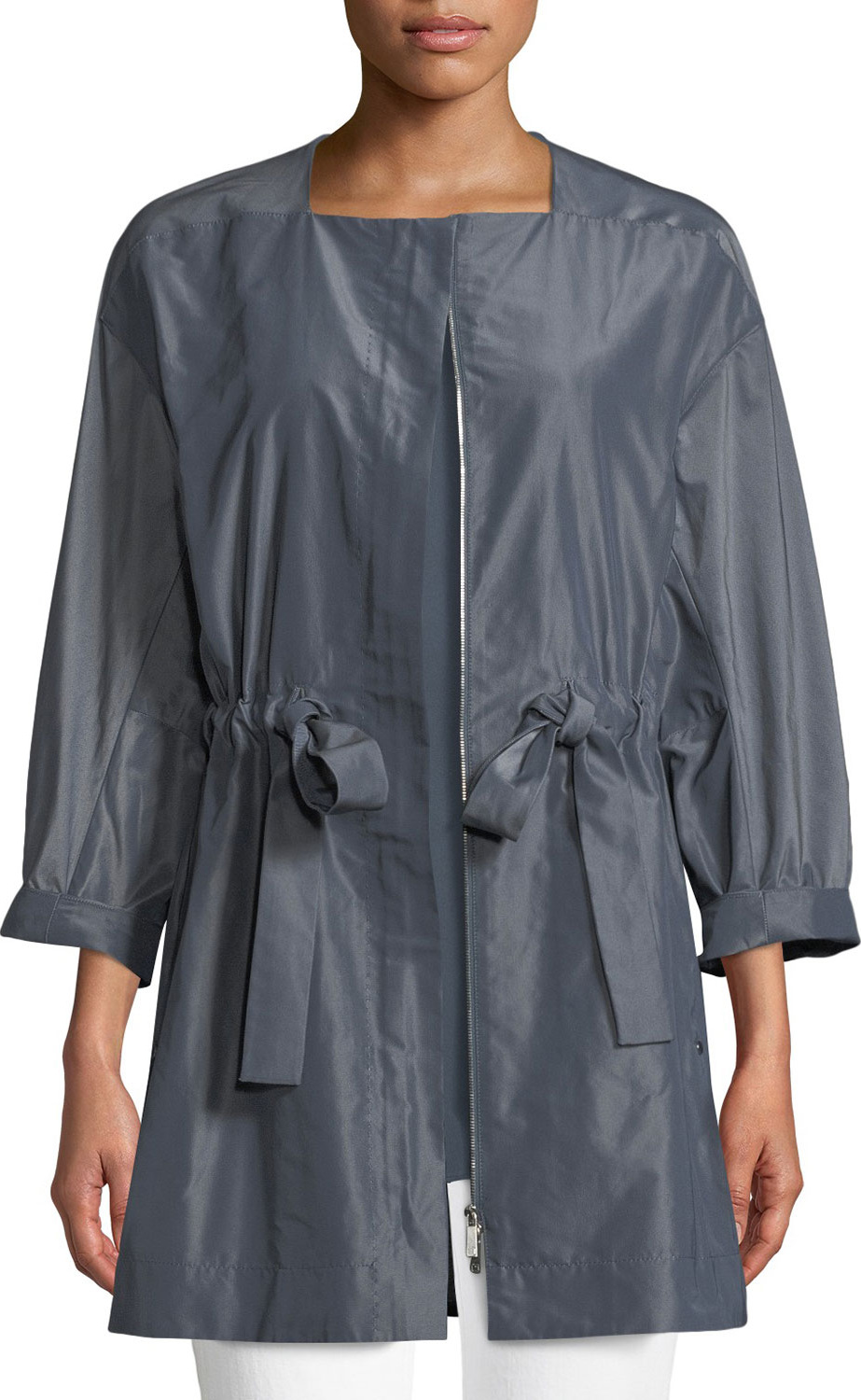 Lafayette 148 New York Stephania Empirical Tech Cloth Jacket