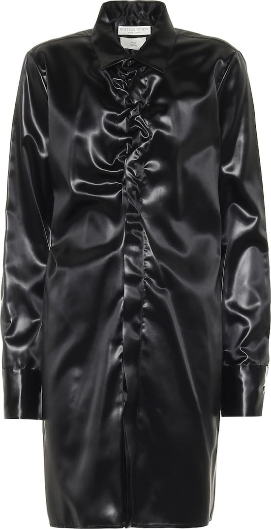 Bottega Veneta Ruched satin shirt
