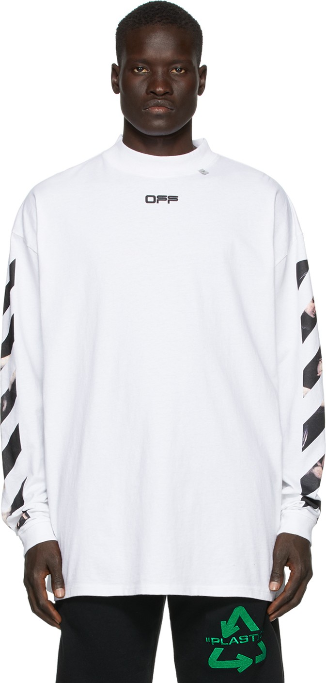 Off White White Caravaggio Long Sleeve T-Shirt