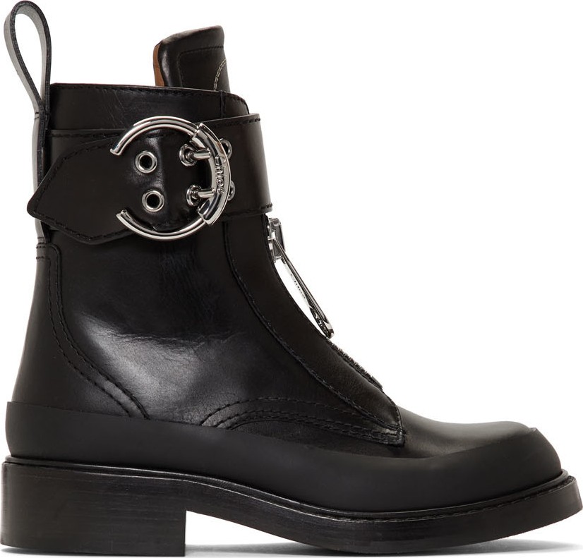 Chloe Black Roy Ankle Boots