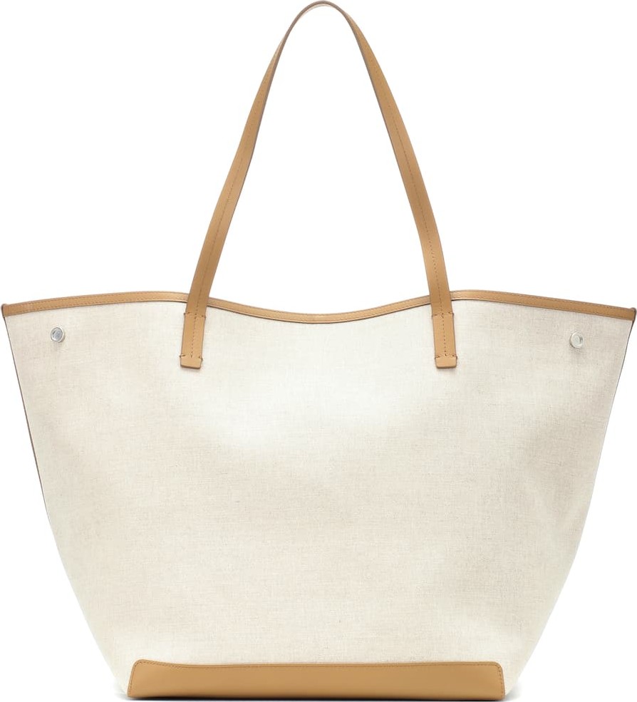THE ROW Park XL canvas and leather tote