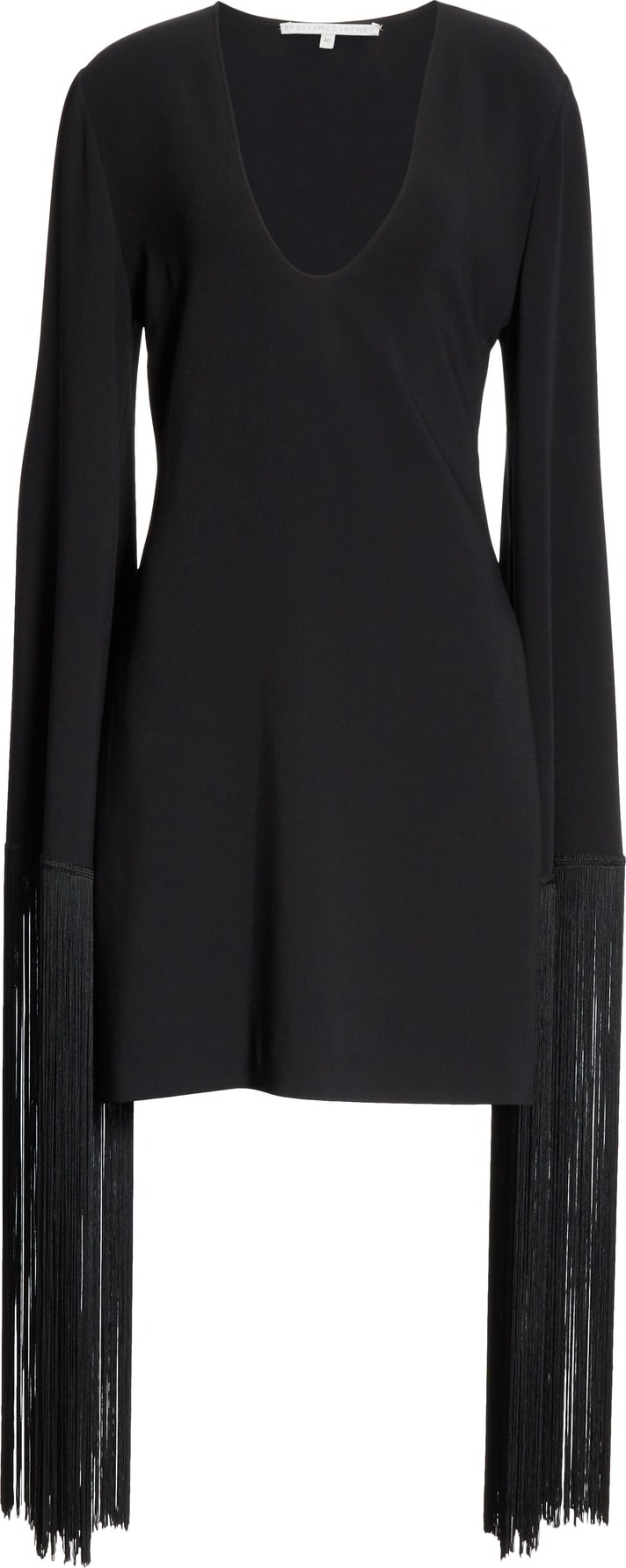 Stella McCartney Fringe Cuff Shift Dress