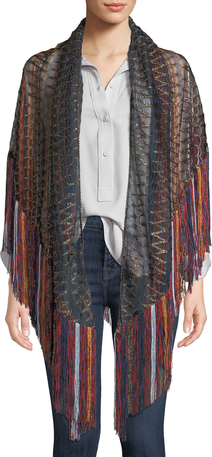 Missoni Zigzag Fringe Shawl