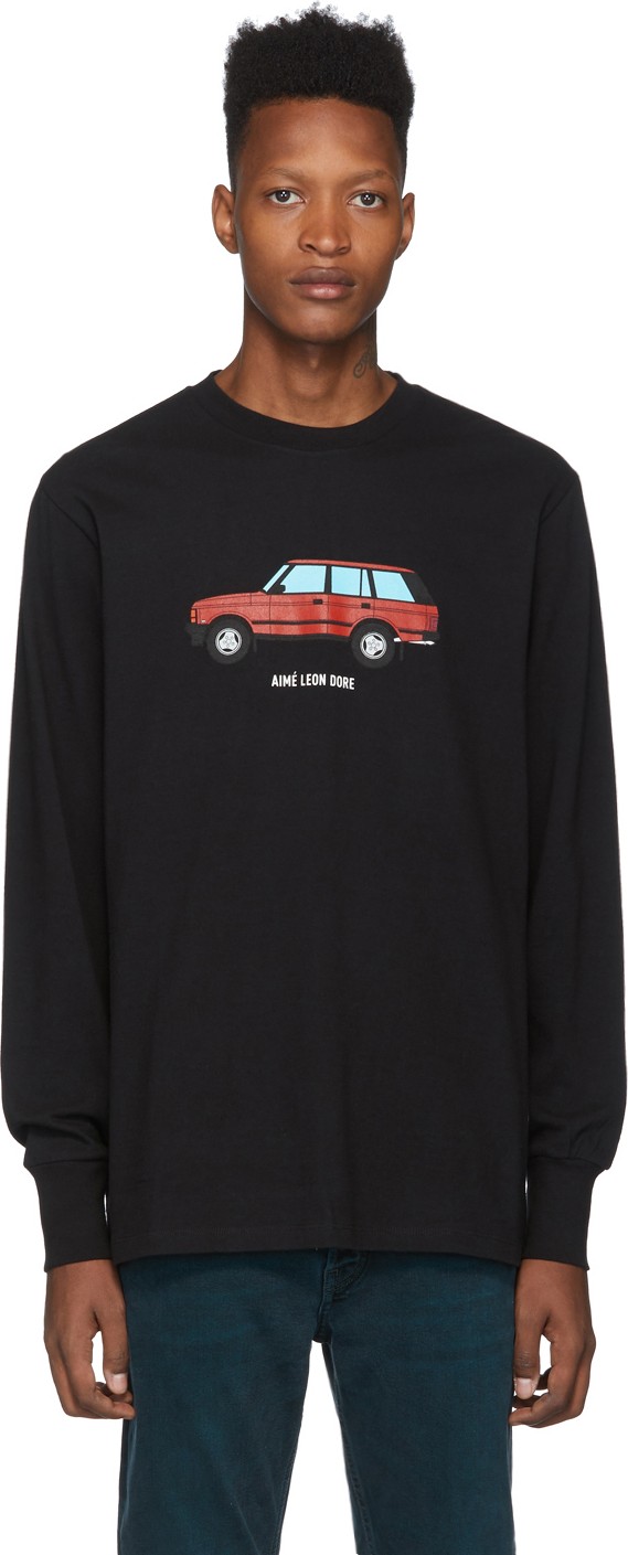 Aimé Leon Dore Black Sports Utility Long Sleeve T-Shirt
