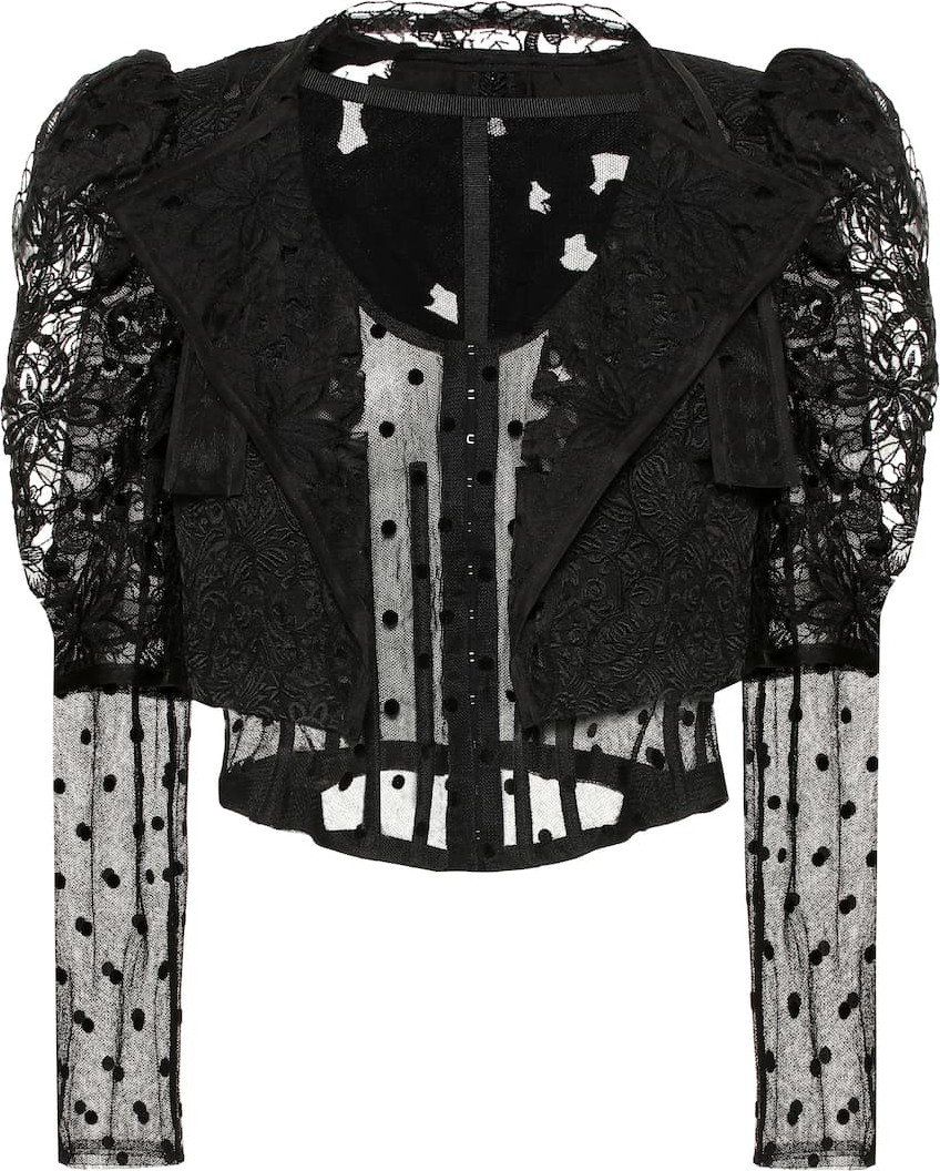 Dolce & Gabbana Cotton and silk lace jacket