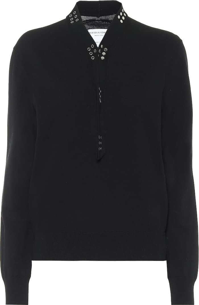 Bottega Veneta Embellished cotton-blend sweater