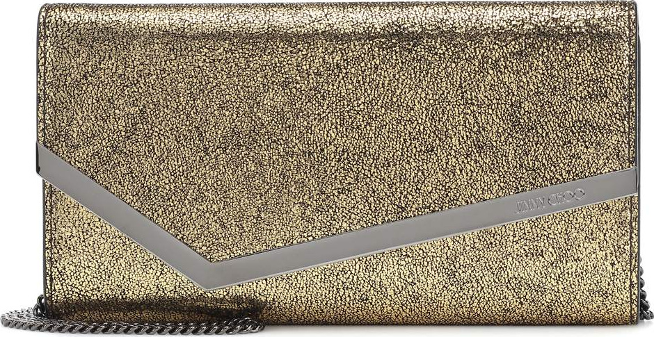 Jimmy Choo Emmie glitter clutch