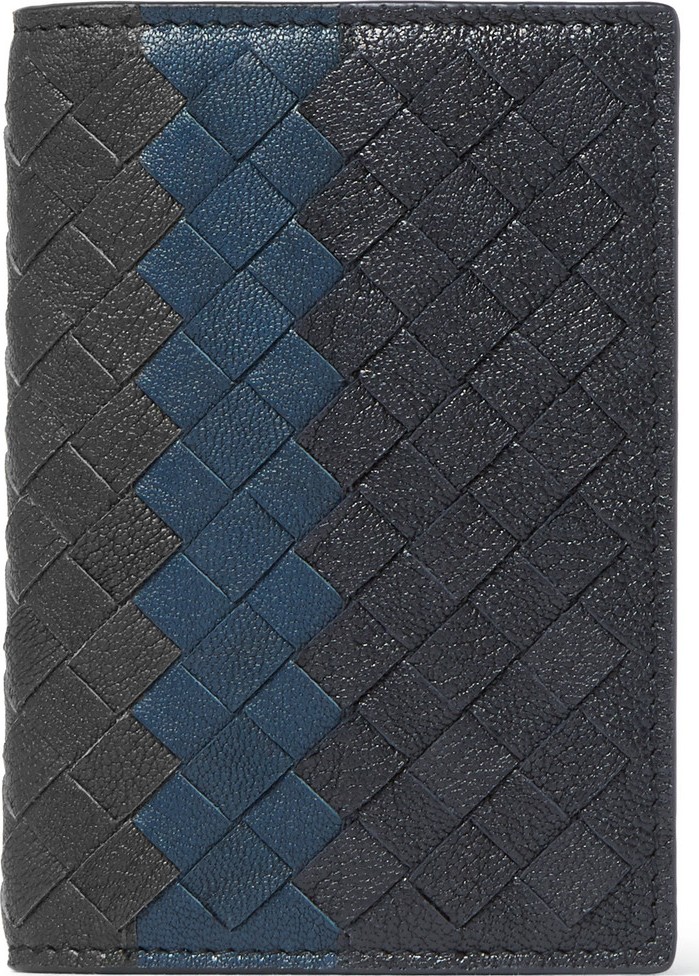 Bottega Veneta Intrecciato Pebble-Grain Leather Bifold Cardholder