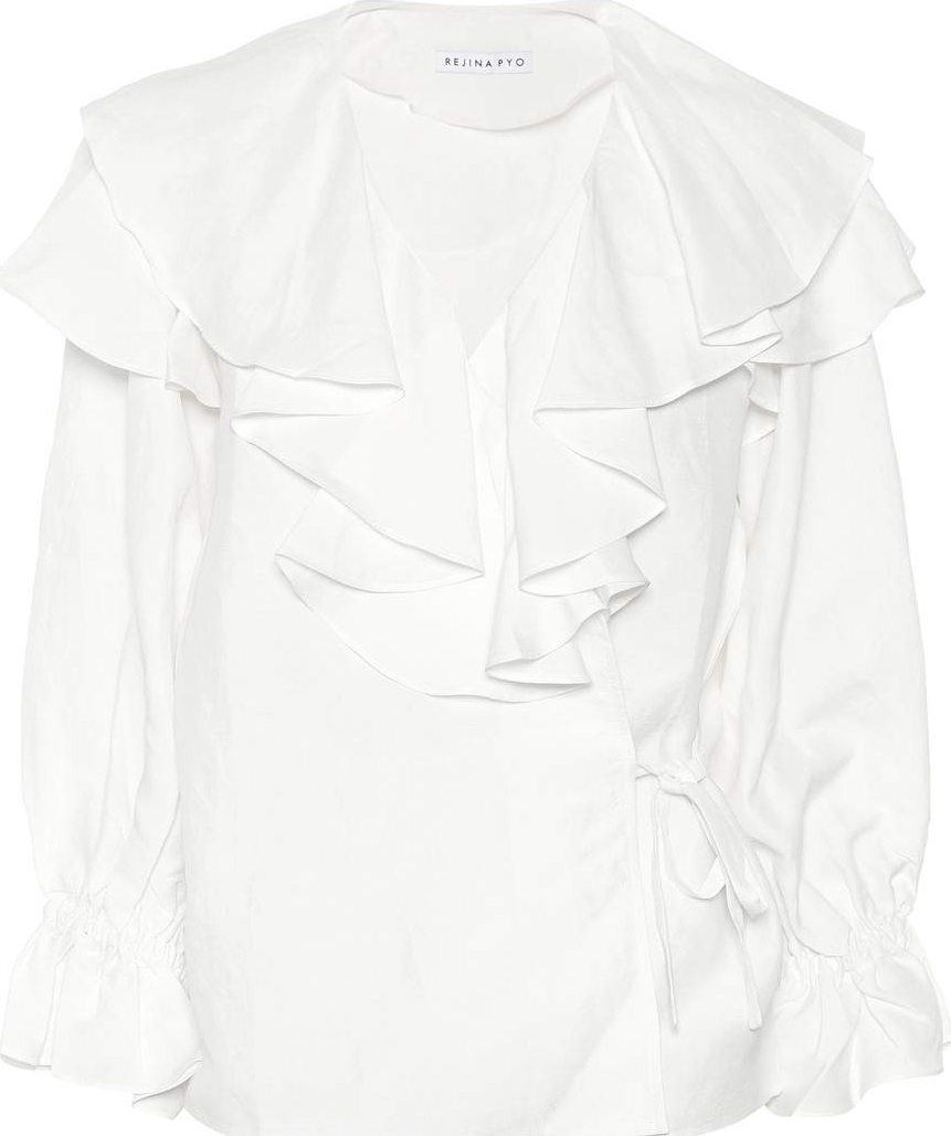 Rejina Pyo Camila linen-blend blouse