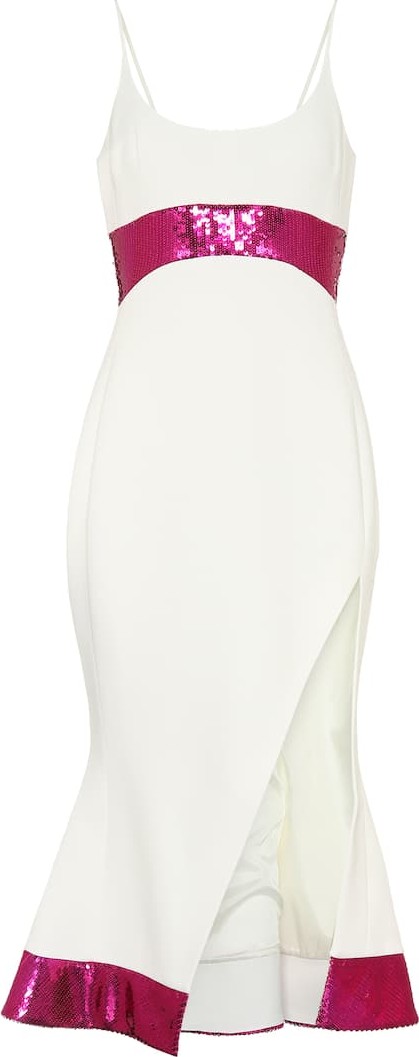 David Koma Sequined cady dress