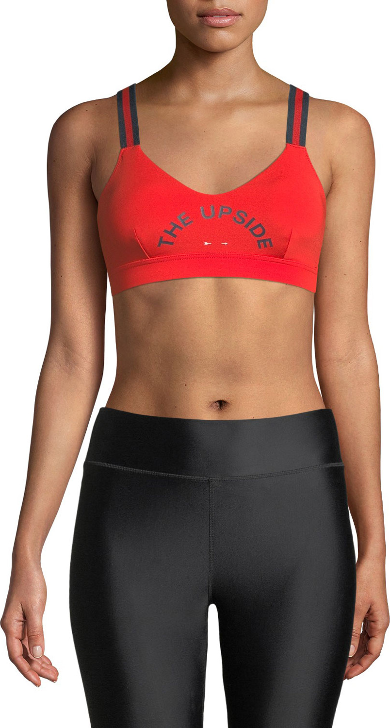 The Upside Colorblock Logo Matte Dance Sports Bra