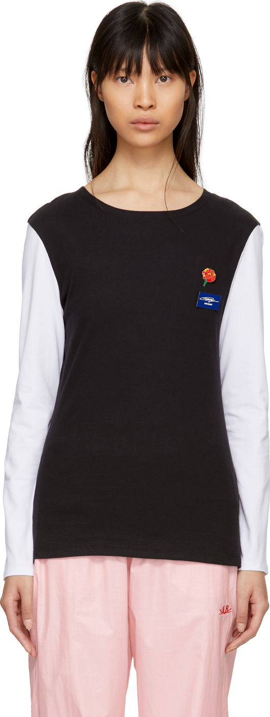 Anton Belinskiy Black and White Badges T-Shirt