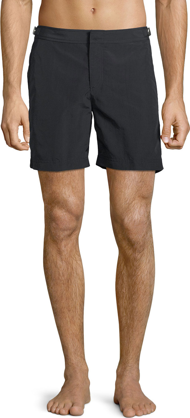 Orlebar Brown Men's Bulldog Sport Shorts, Black