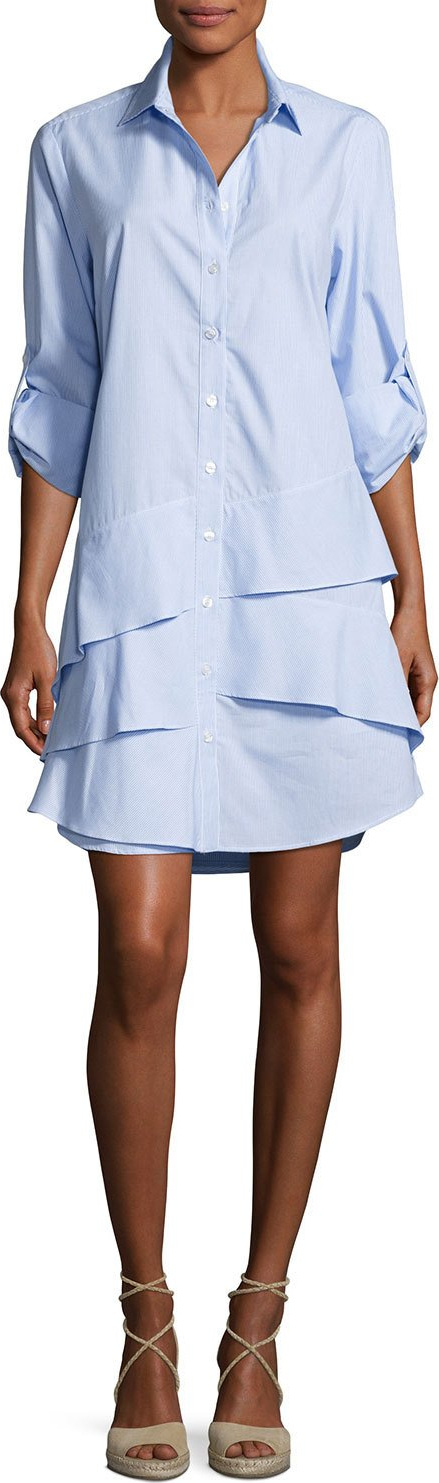 Finley Jenna Ruffle-Tiered Shirtdress