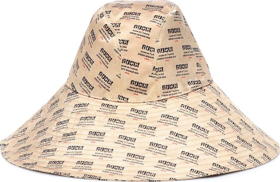 Gucci Printed silk hat