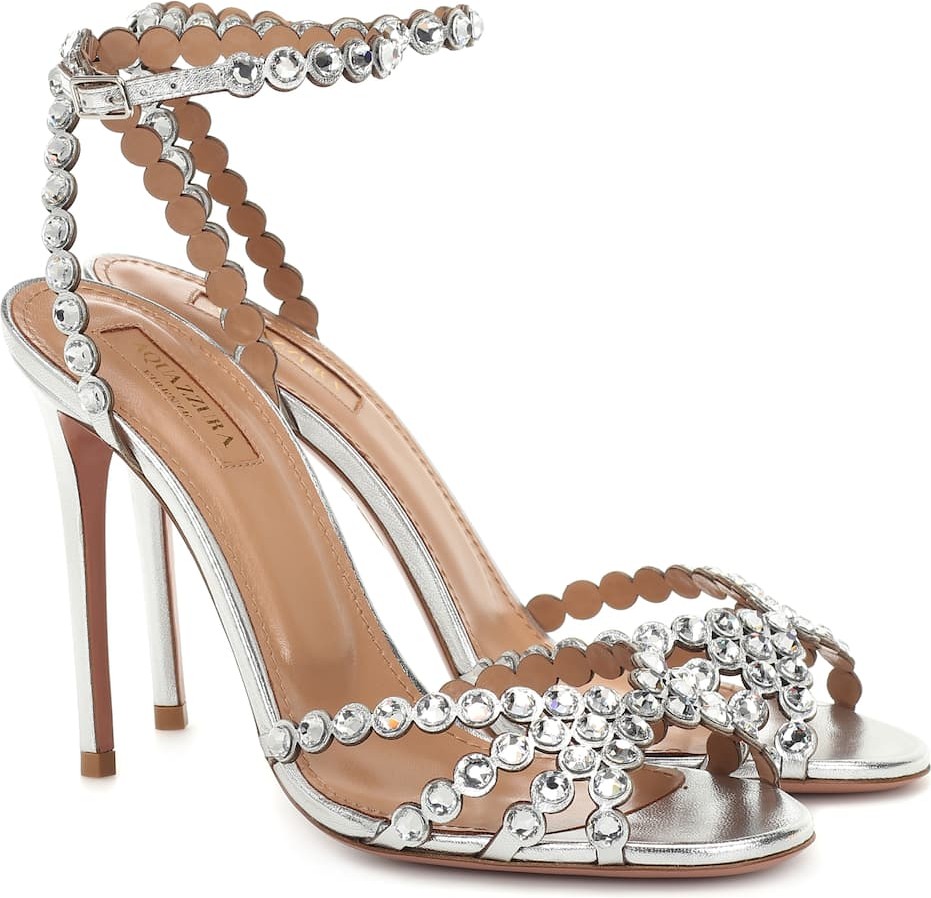 Aquazzura Tequila 105 leather sandals