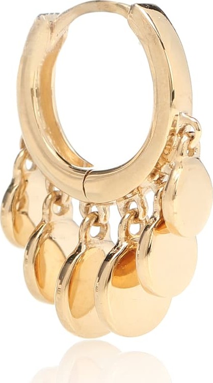 Jacquie Aiche 14kt gold Mini Disco Shaker single hoop earring