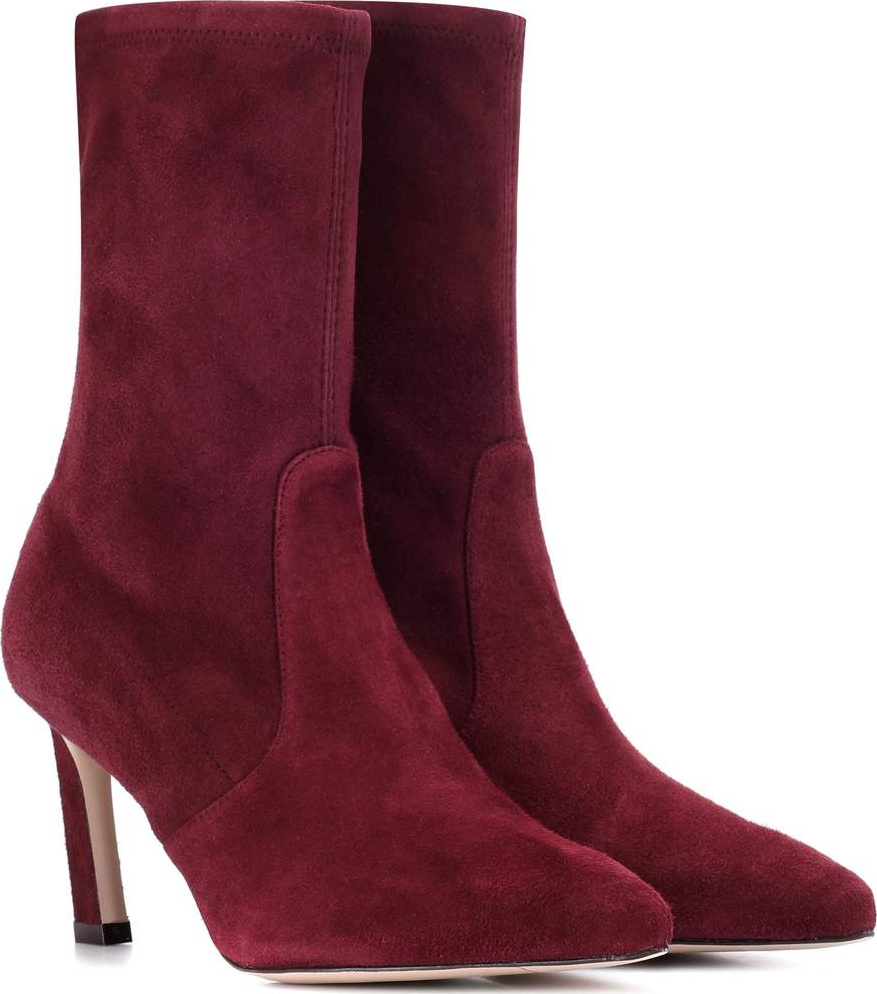 Stuart Weitzman Rapture 75 suede ankle boots