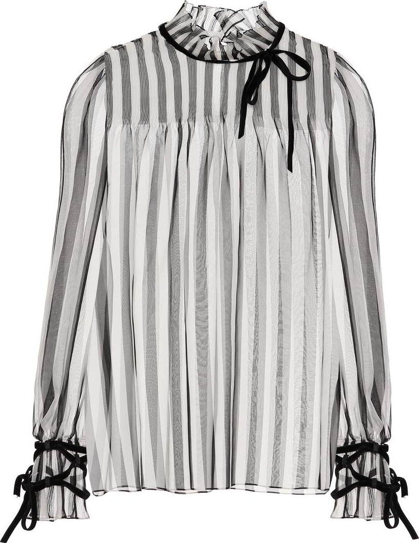 Valentino Striped silk blouse