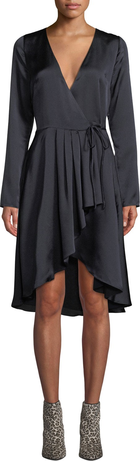 Joie Miltona B Long-Sleeve Wrap Dress