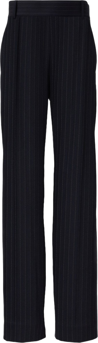 Khaite - Cambie chalkstripe high-rise straight pants