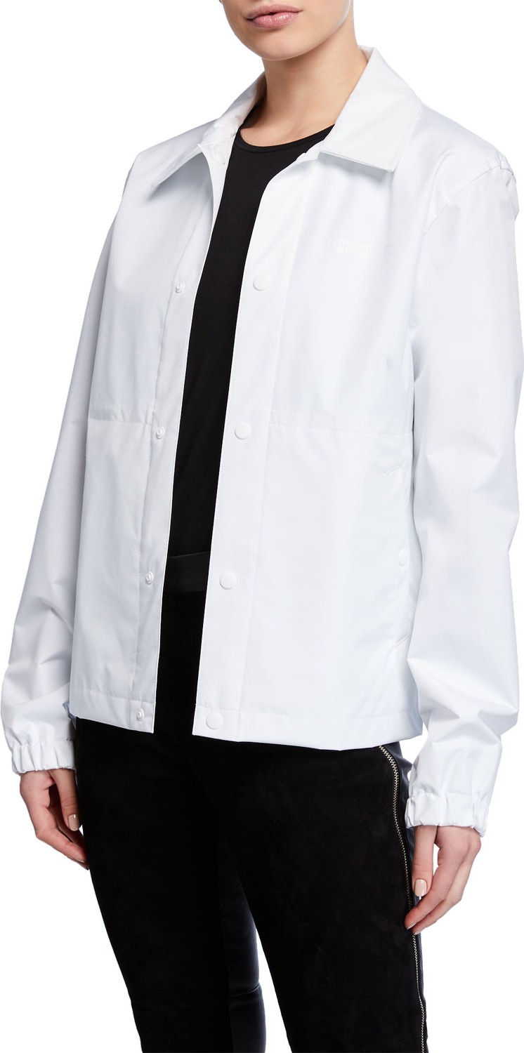 Helmut Lang Stadium Recycled Snap-Front Logo Jacket