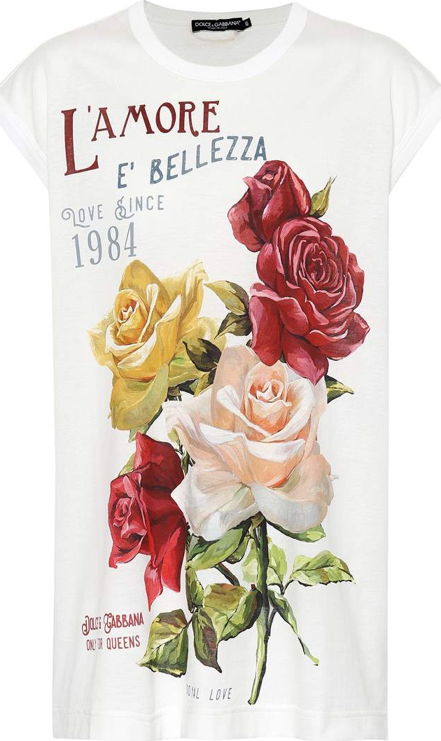 Dolce & Gabbana Floral printed cotton T-shirt