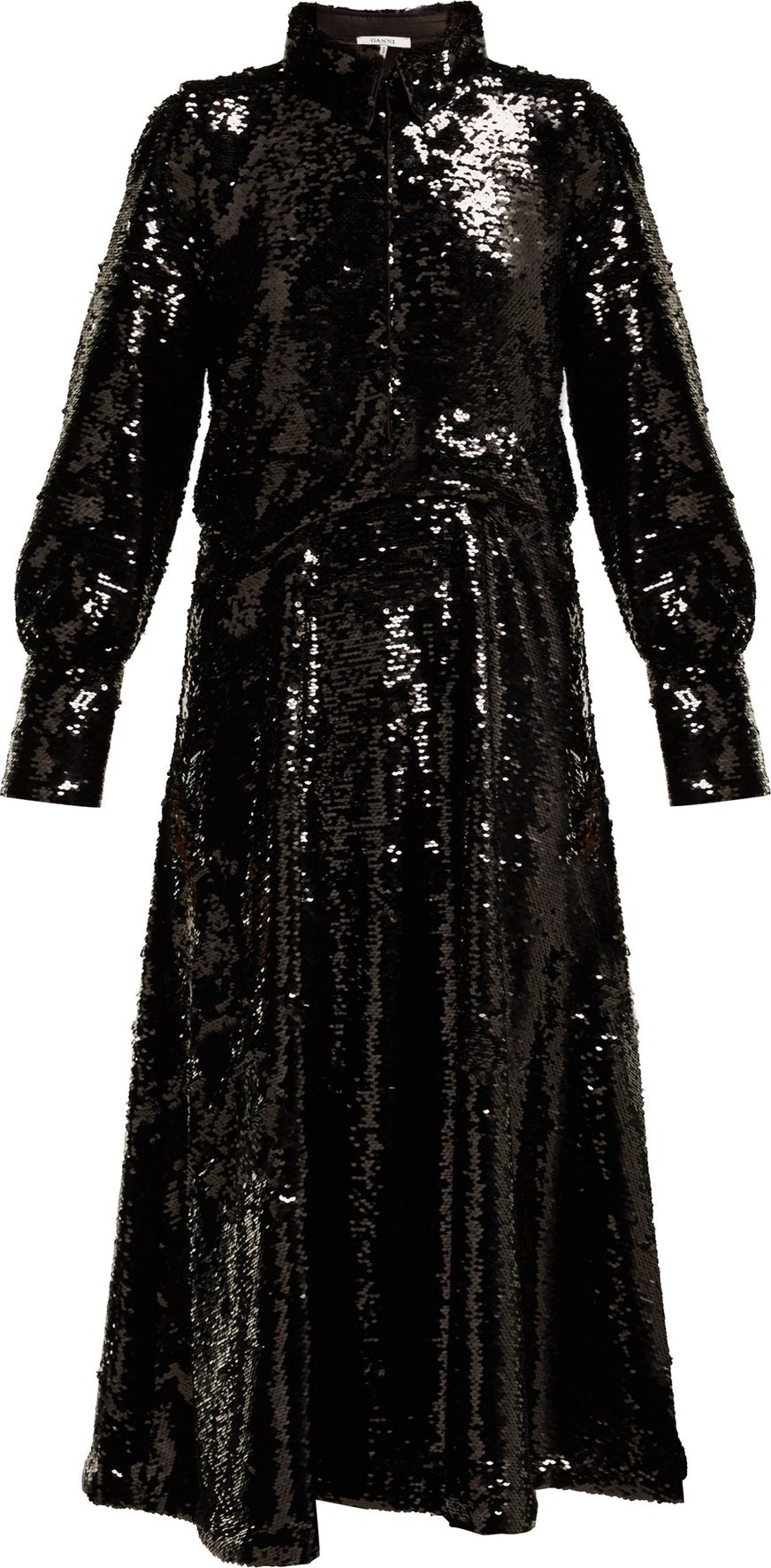 Ganni Sonora sequinned midi dress
