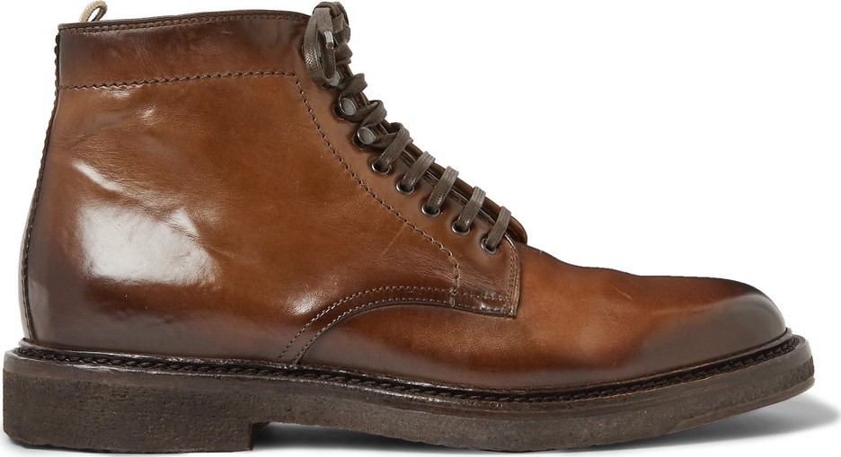 Officine Creative Stanford Burnished-Leather Boot
