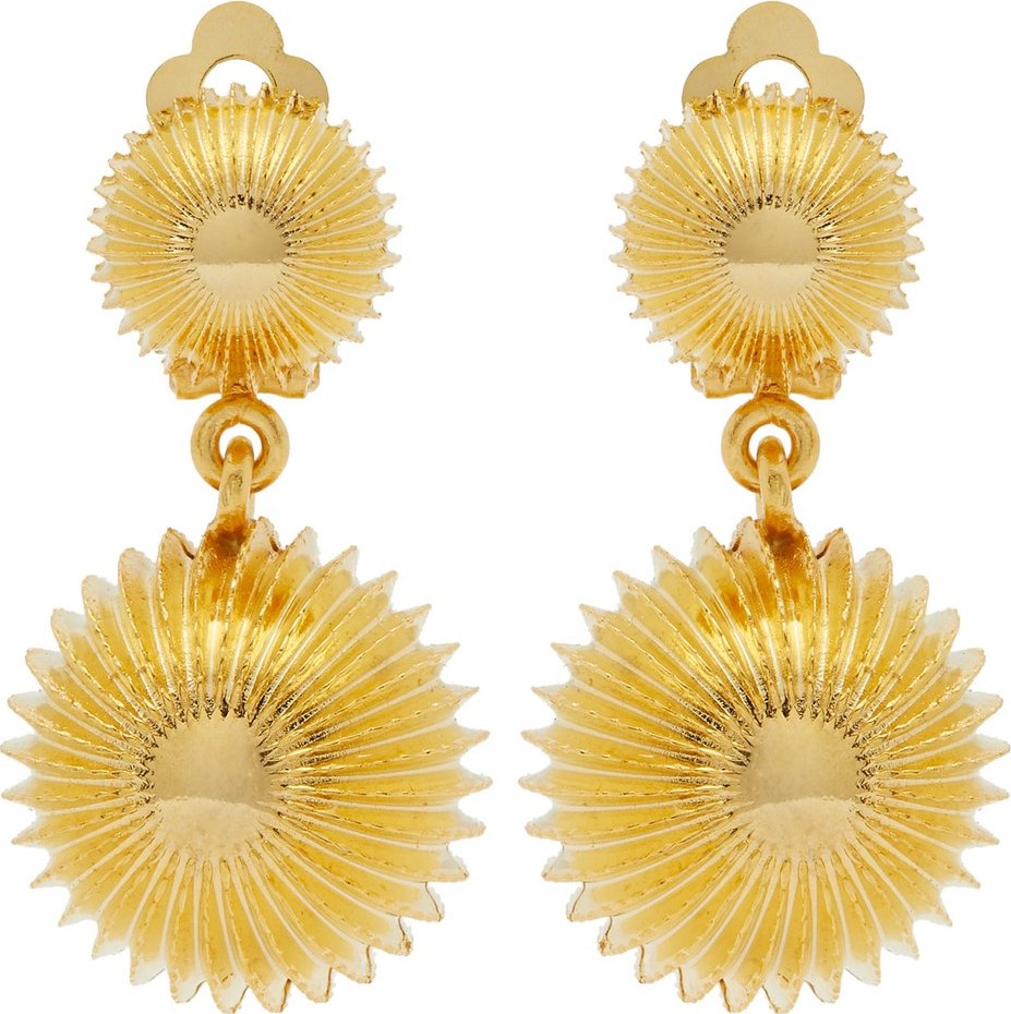 Joelle Kharrat Cactus clip-on gold-plated earrings
