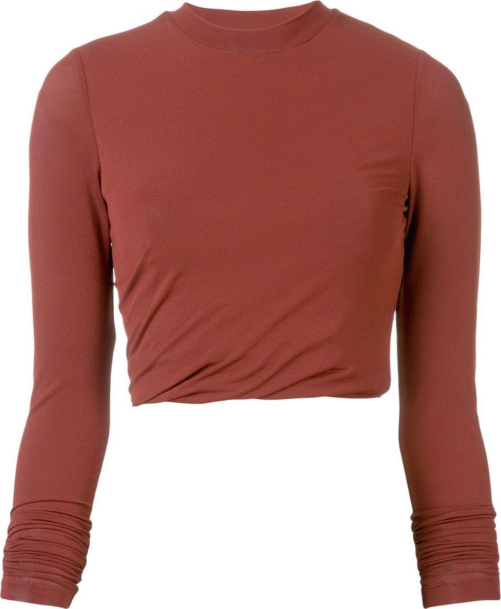 T By Alexander Wang twisted cropped top