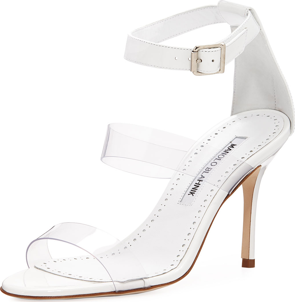Manolo Blahnik Kaotic PVC Patent Sandal