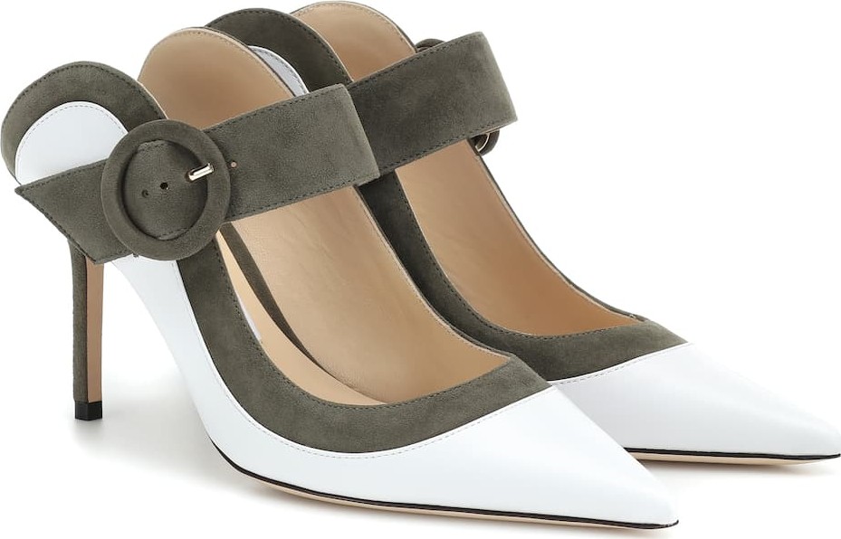 Jimmy Choo Hendrix 85 leather mules