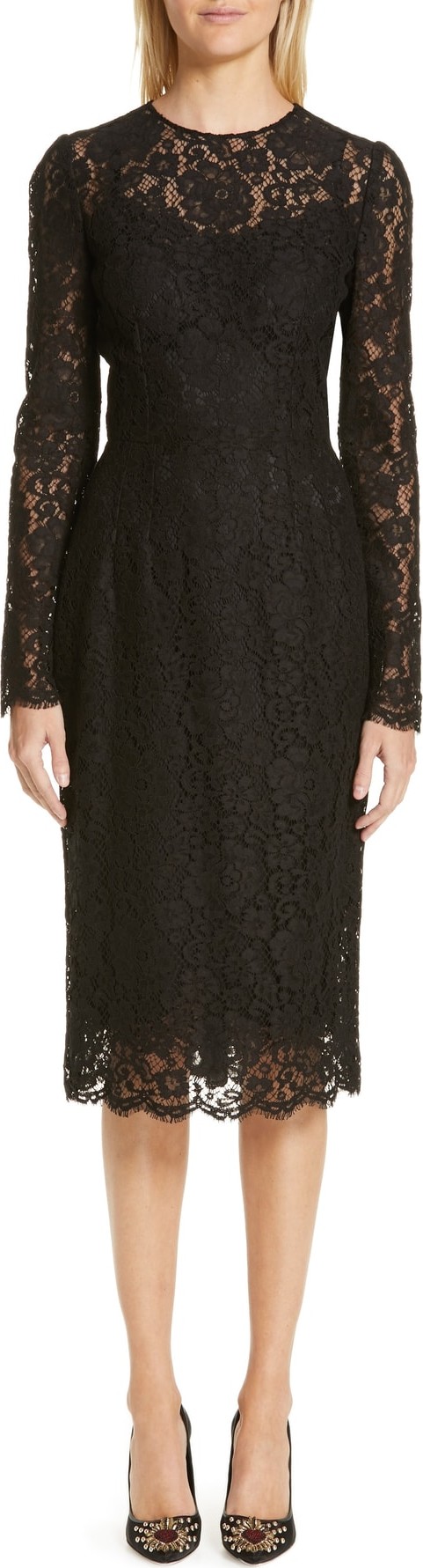 Dolce & Gabbana Lace Pencil Dress