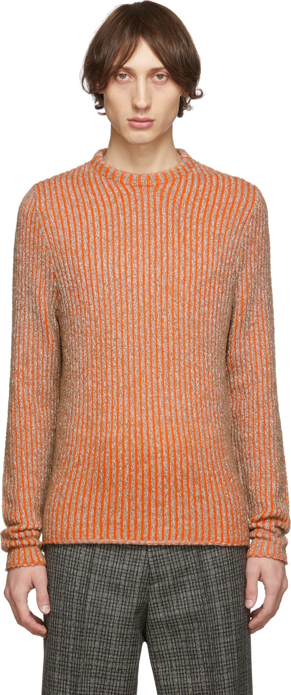 Acne Studios Brown & Orange Kaiser Sweater